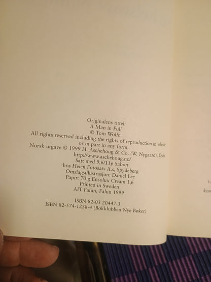 En helstøpt mann, Tom Wolfe