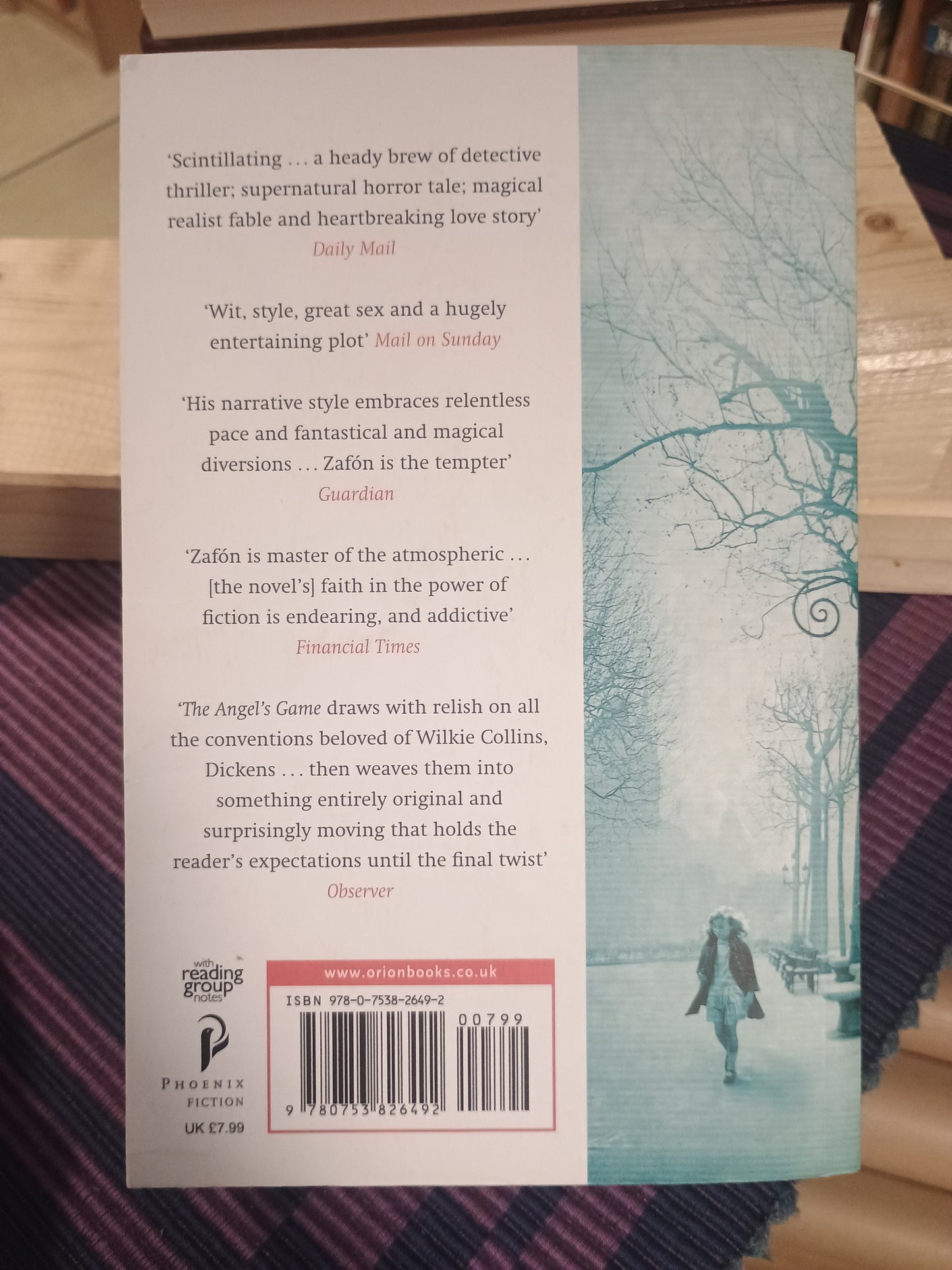 The Angel's Game, Carlos Ruiz Zafón