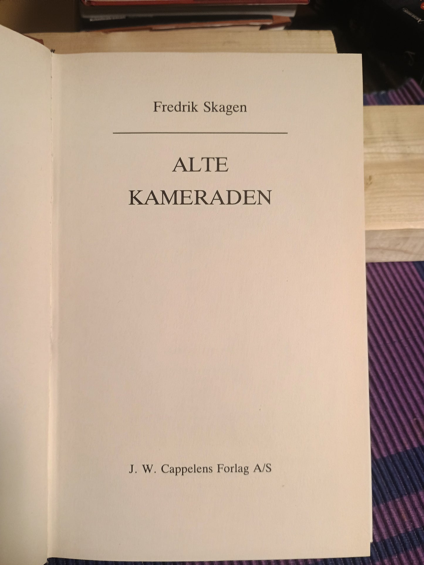 Alte kameraten, Fredrik Skagen
