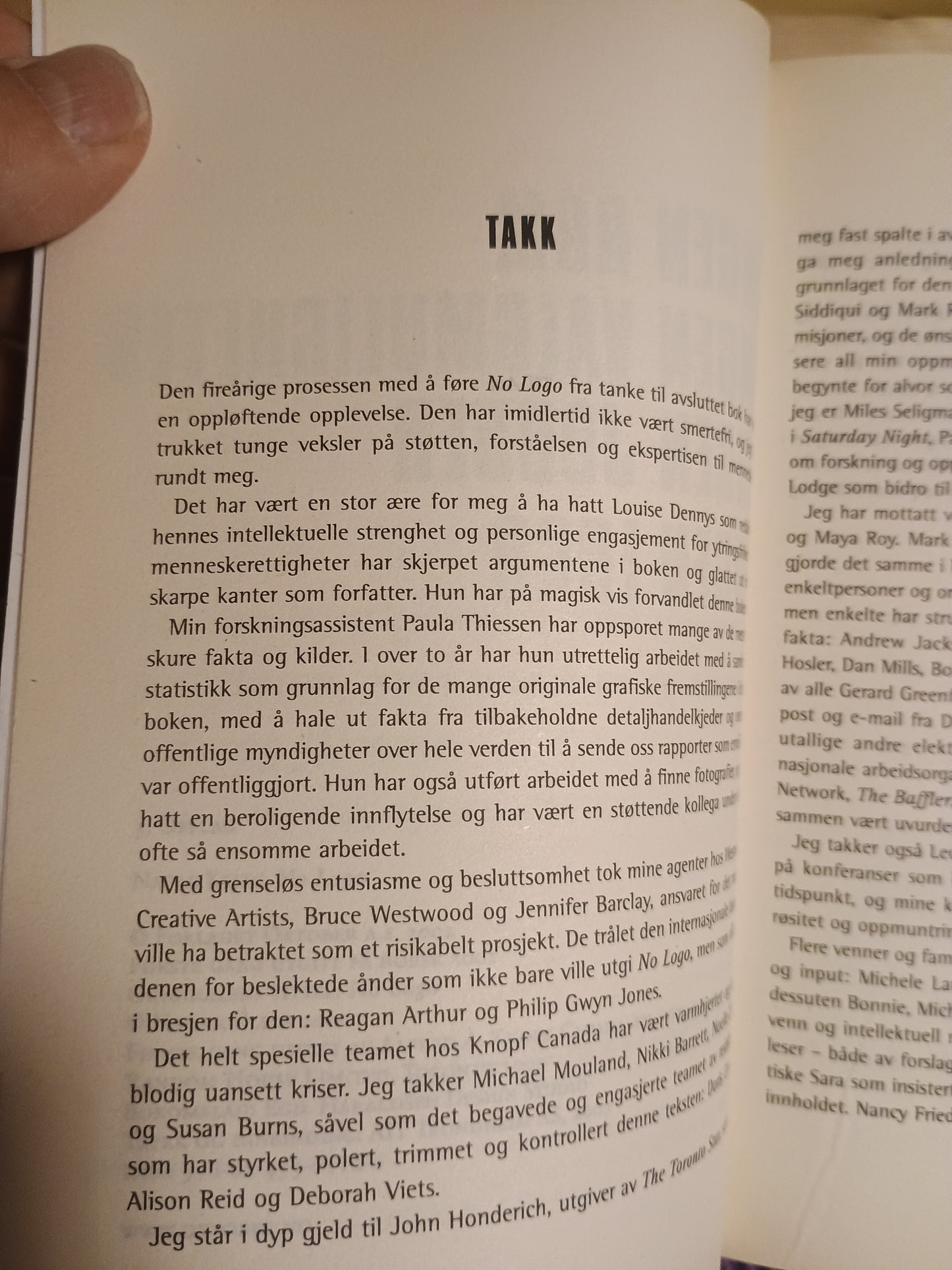 No logo. Naomi Klein
