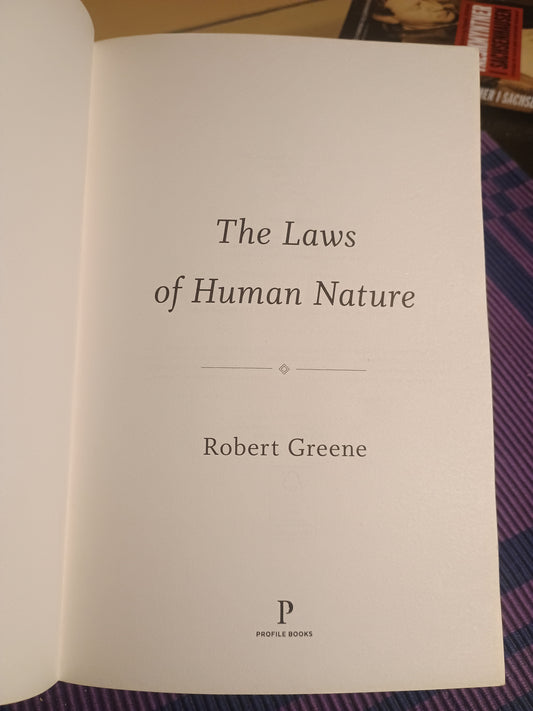 The laws of human nature, Robert Greene