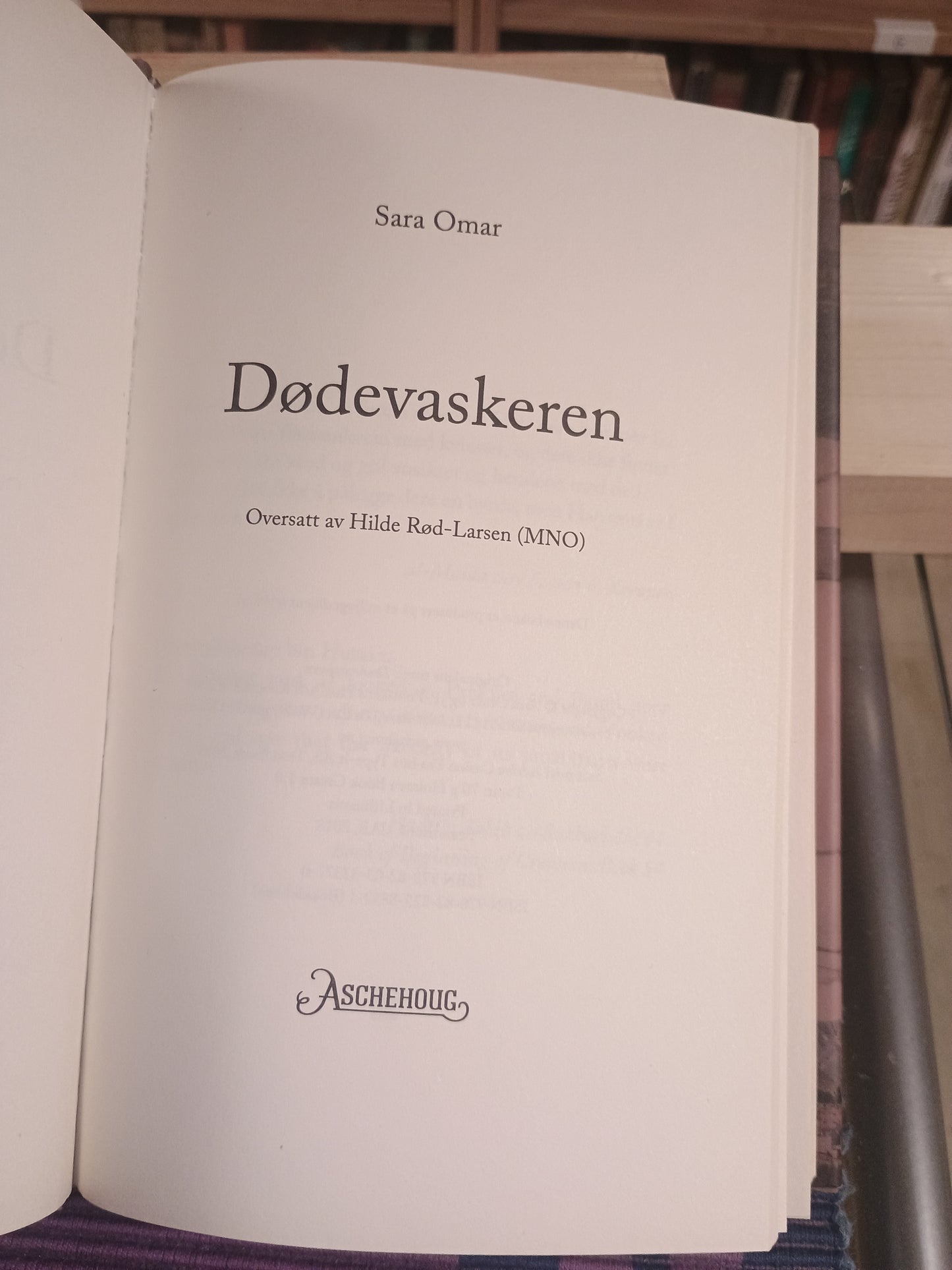Dødevaskeren, Sara Omar