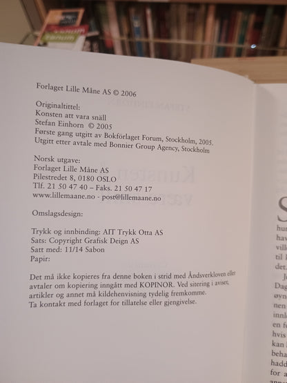Kunsten å være snill, Stefan Einhorn
