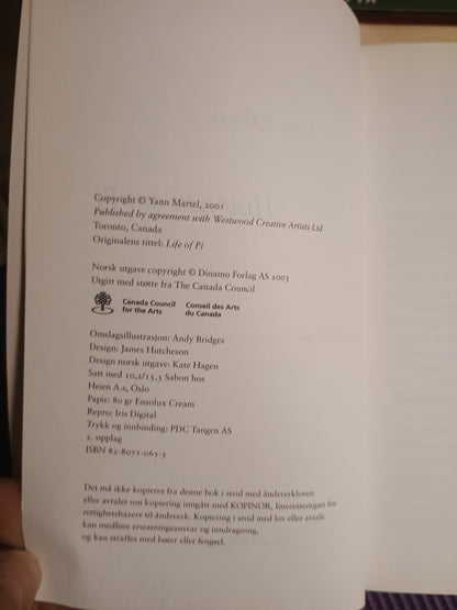 Historien om Pi, Yann Martel