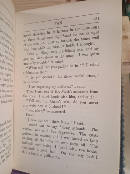 Pan, Knut Hamsun