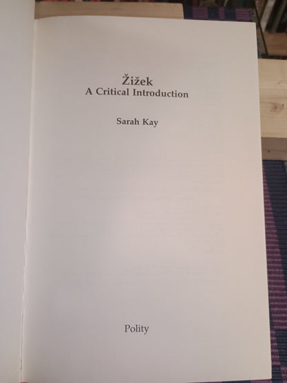 Zizek: A Critical Introduction, Sarah Kay