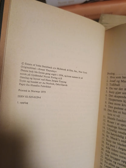Alle tiders torsdag. John Steinbeck