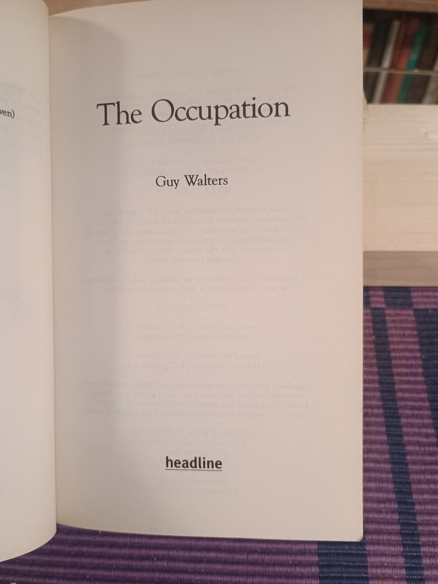 The occupation, Guy Walters